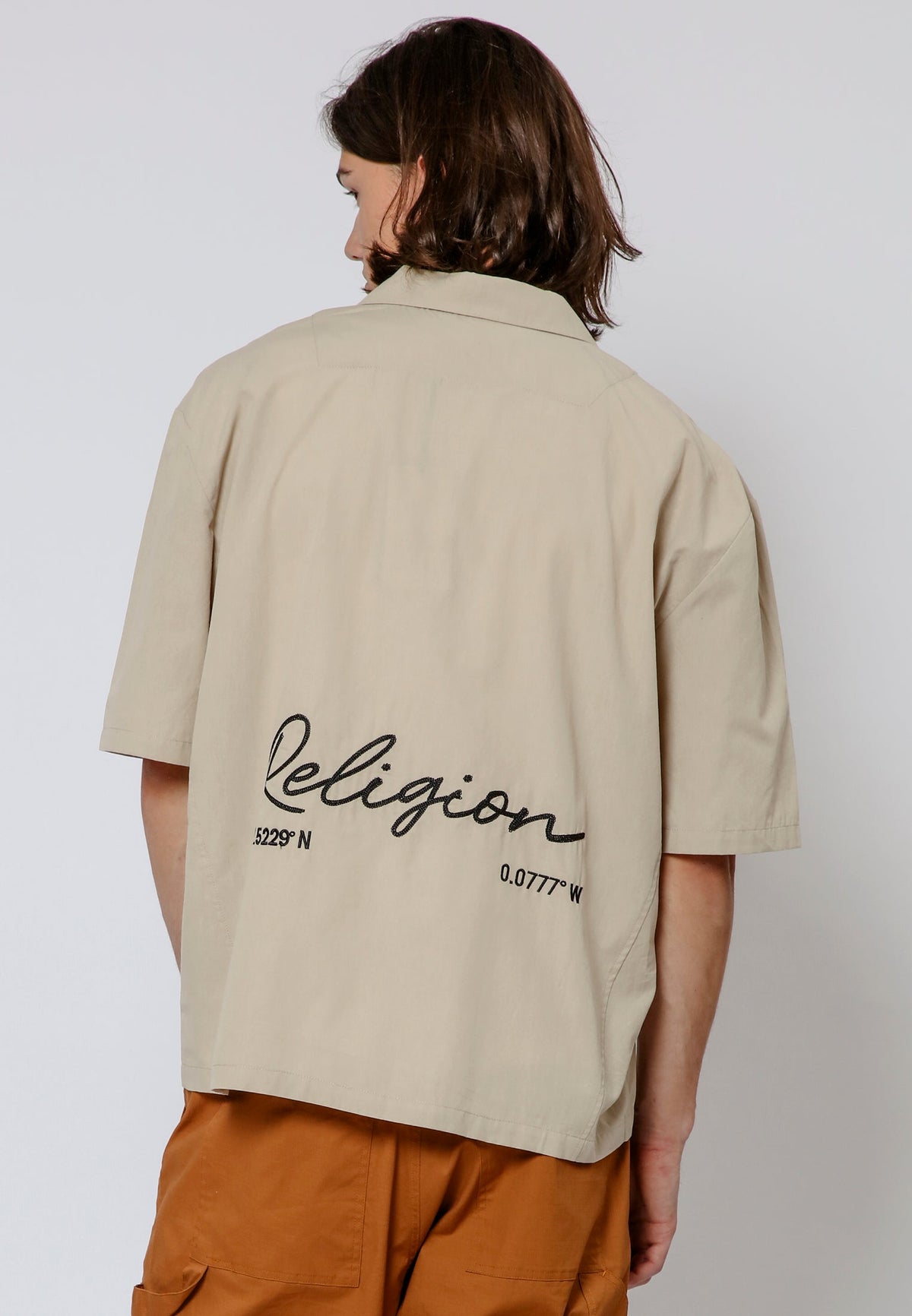 EMBROIDERED SHIRT STONE