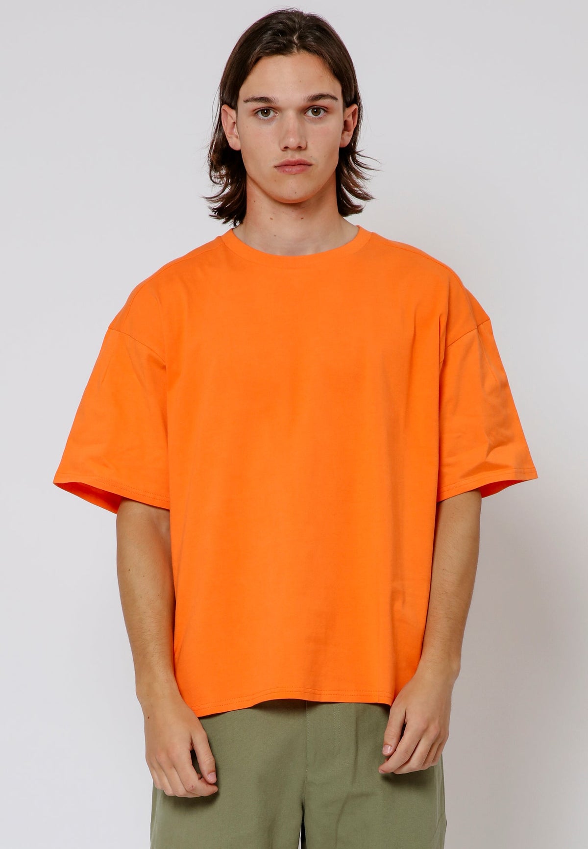 EMBROIDERED RELAXED T-SHIRT MANDARIN