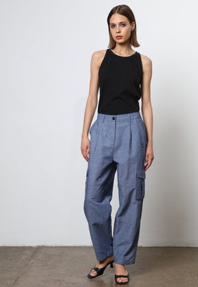 TRIBE TROUSERS BLUE